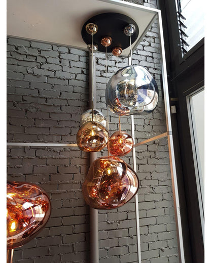Stylish Round Glass Pendant Light Fixture