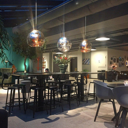 Stylish Round Glass Pendant Light Fixture