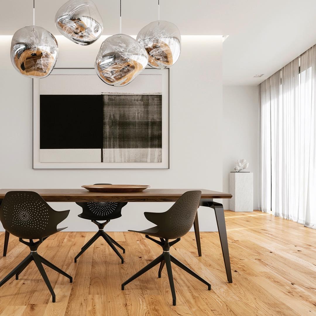Stylish Round Glass Pendant Light Fixture