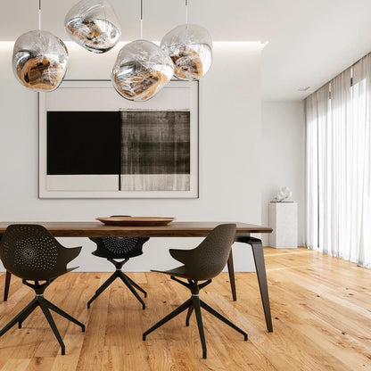 Stylish Round Glass Pendant Light Fixture