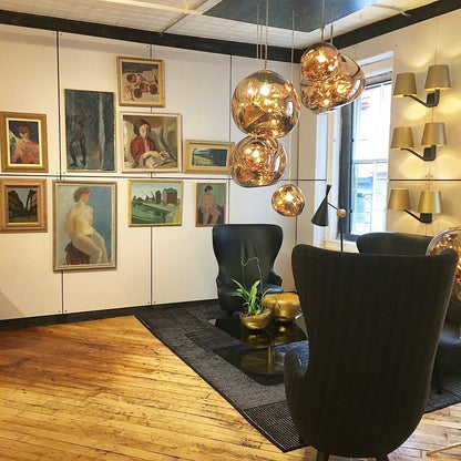 Stylish Round Glass Pendant Light Fixture