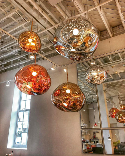 Stylish Round Glass Pendant Light Fixture