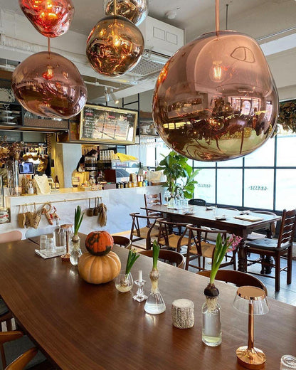 Stylish Round Glass Pendant Light Fixture