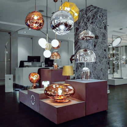 Stylish Round Glass Pendant Light Fixture