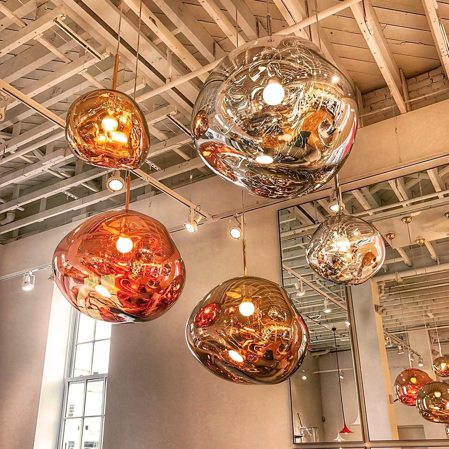 Stylish Round Glass Pendant Light Fixture