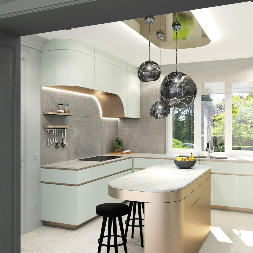 Stylish Round Glass Pendant Light Fixture