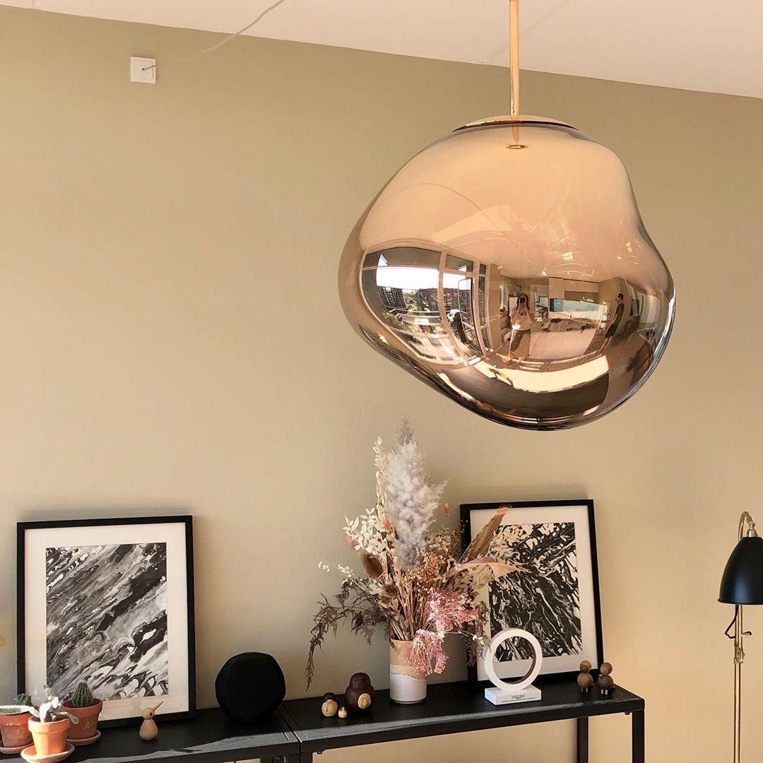Stylish Round Glass Pendant Light Fixture