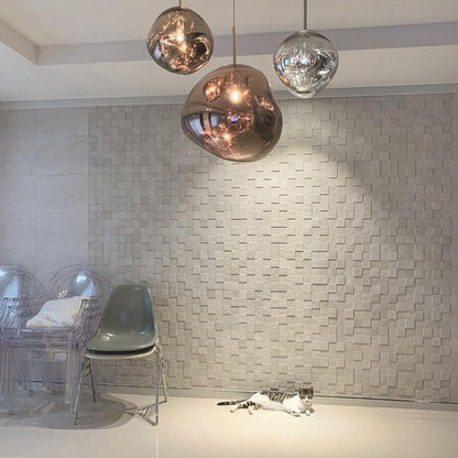 Stylish Round Glass Pendant Light Fixture