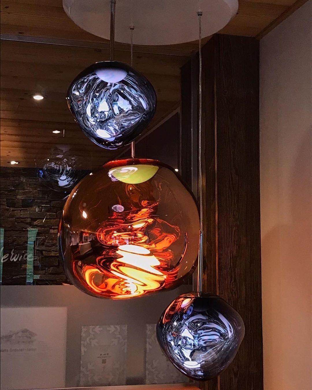 Stylish Round Glass Pendant Light Fixture