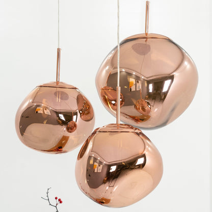Stylish Round Glass Pendant Light Fixture