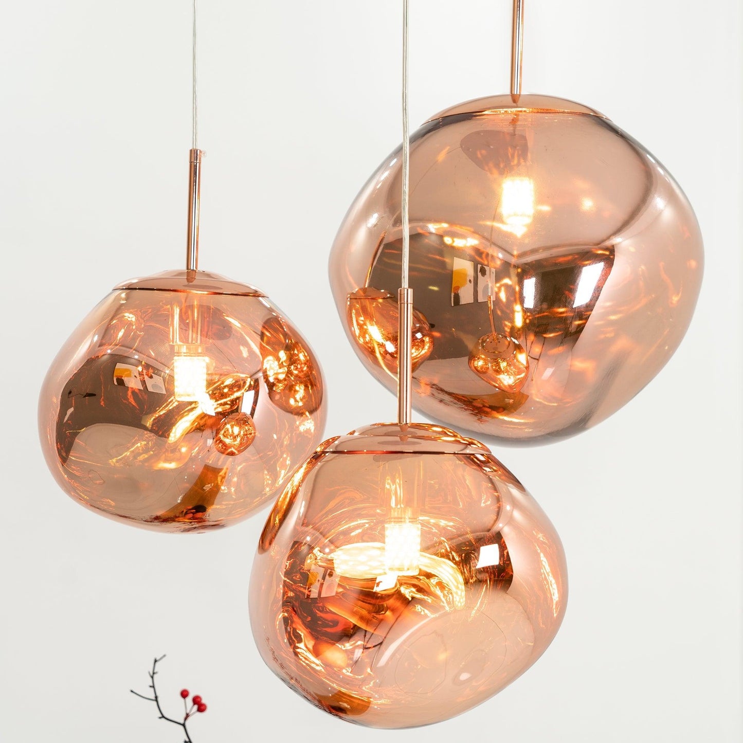 Stylish Round Glass Pendant Light Fixture