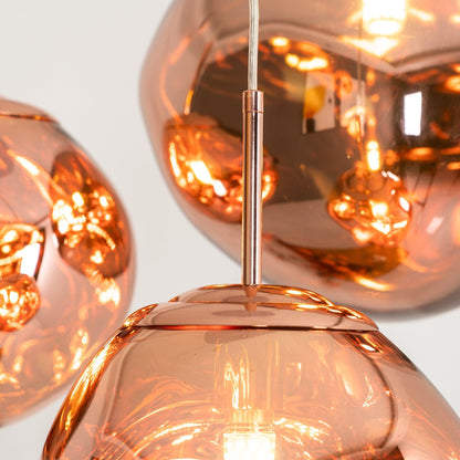 Stylish Round Glass Pendant Light Fixture