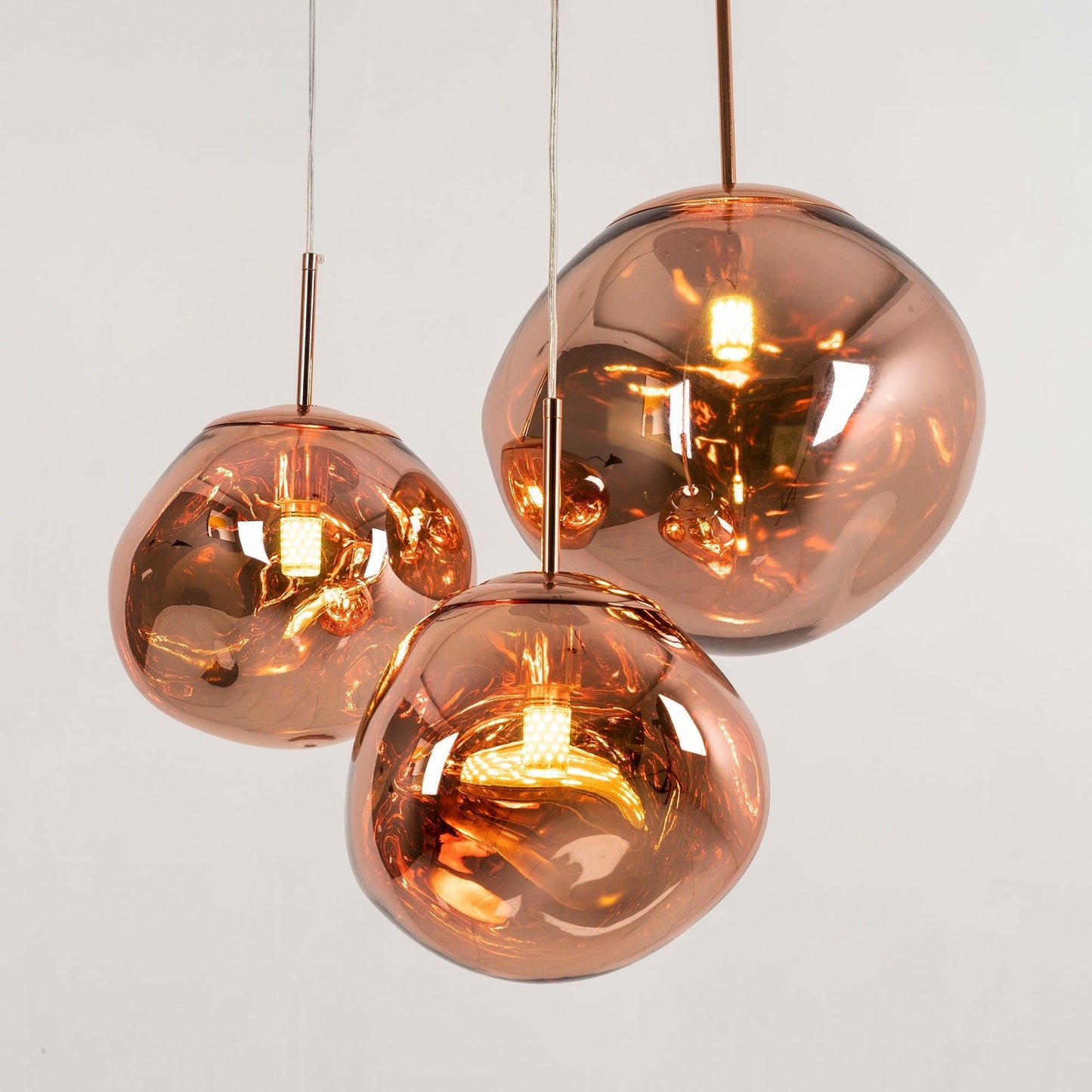 Stylish Round Glass Pendant Light Fixture