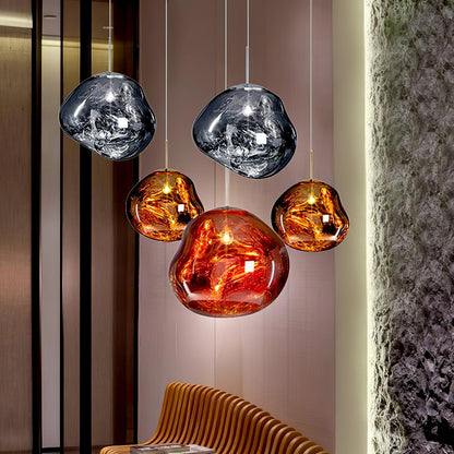 Stylish Round Glass Pendant Light Fixture