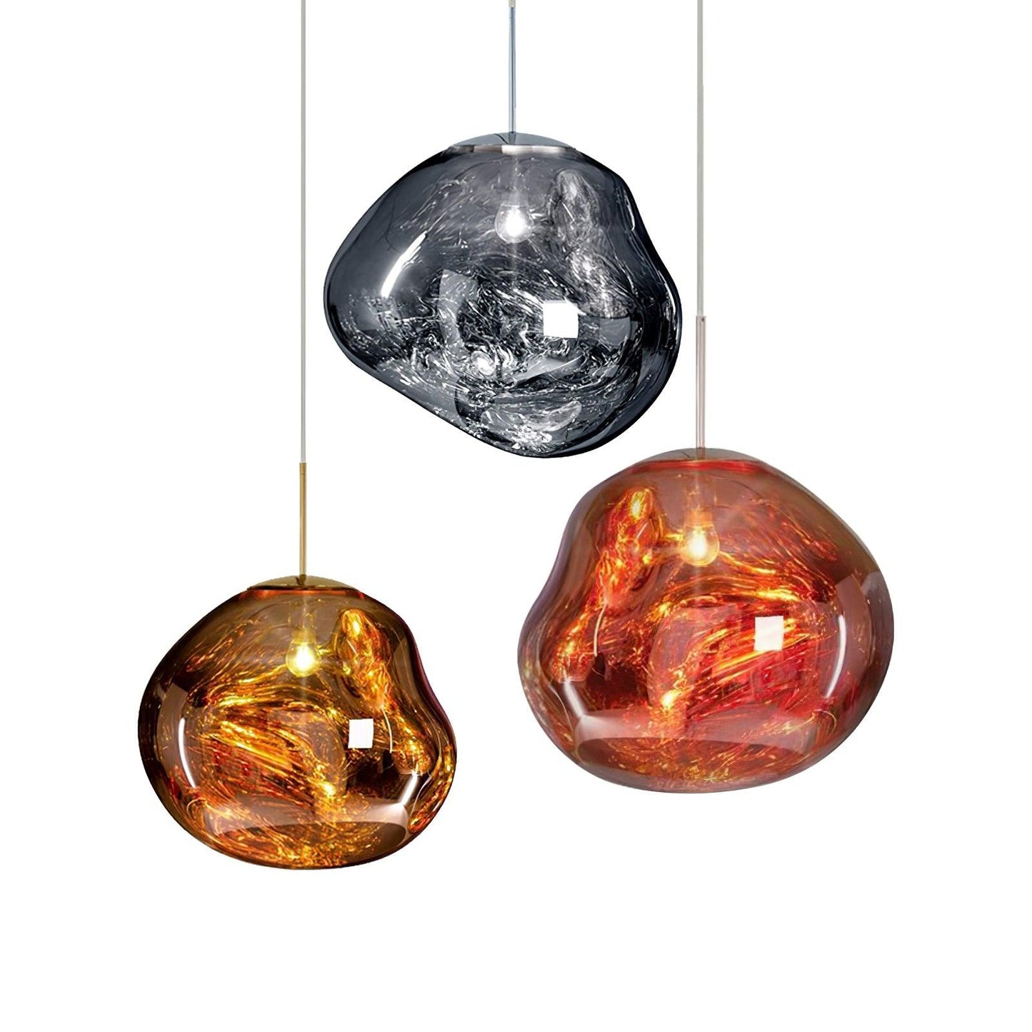 Stylish Round Glass Pendant Light Fixture
