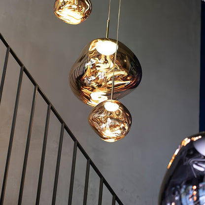 Stylish Round Glass Pendant Light Fixture