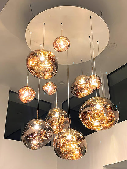 Stylish Round Glass Pendant Light Fixture