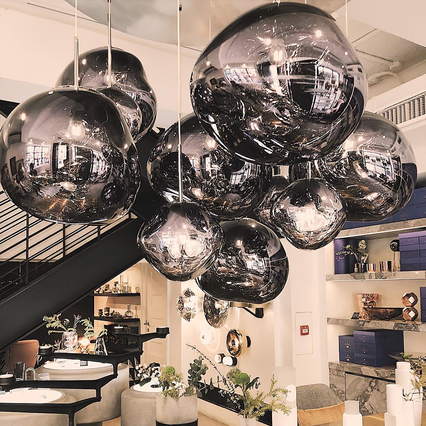Stylish Round Glass Pendant Light Fixture