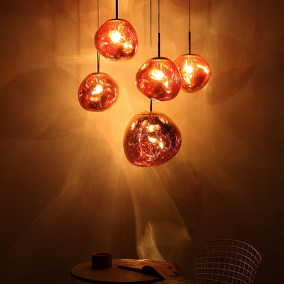 Stylish Round Glass Pendant Light Fixture