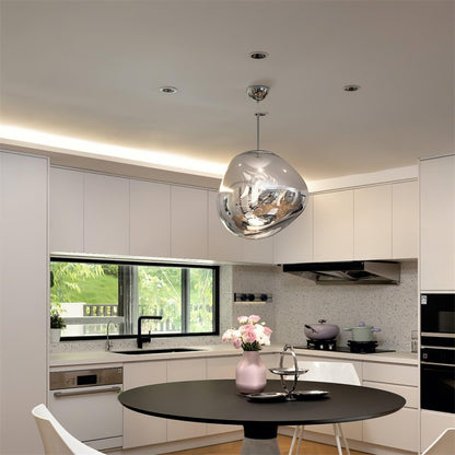 Stylish Round Glass Pendant Light Fixture