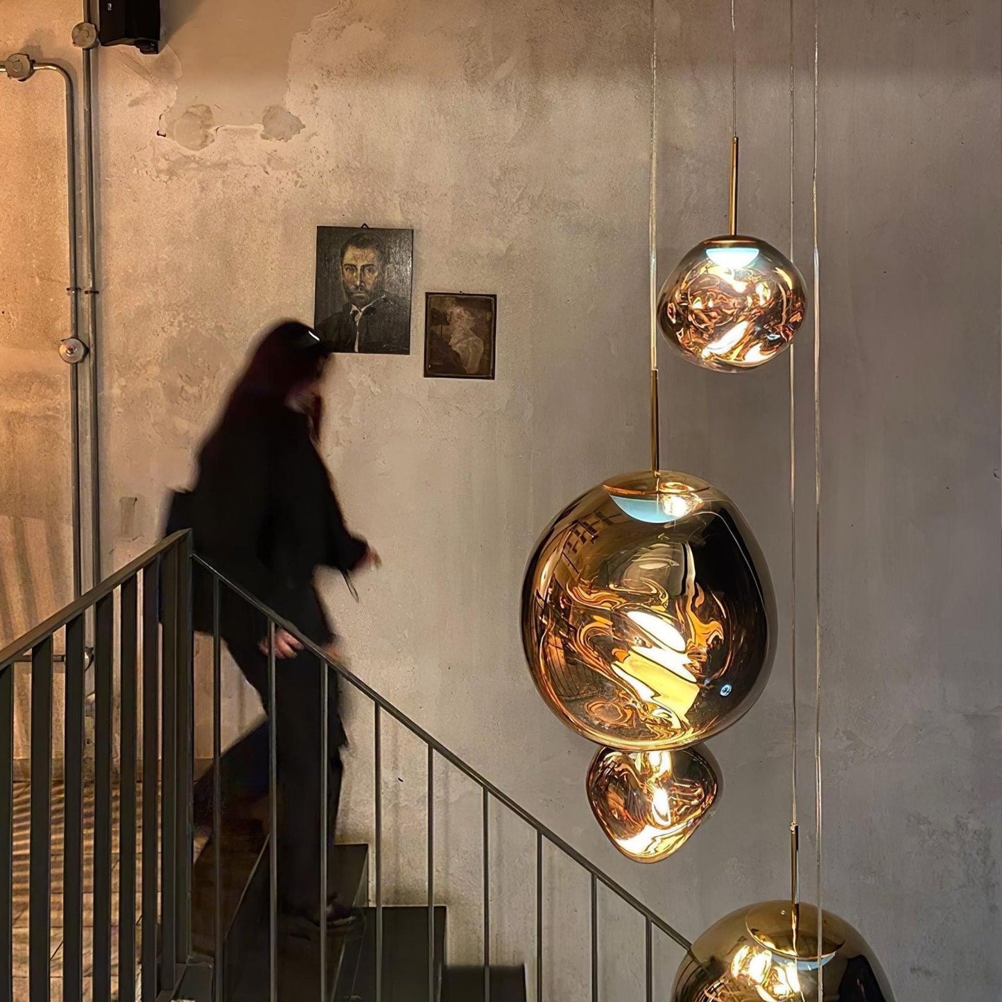 Stylish Round Glass Pendant Light Fixture