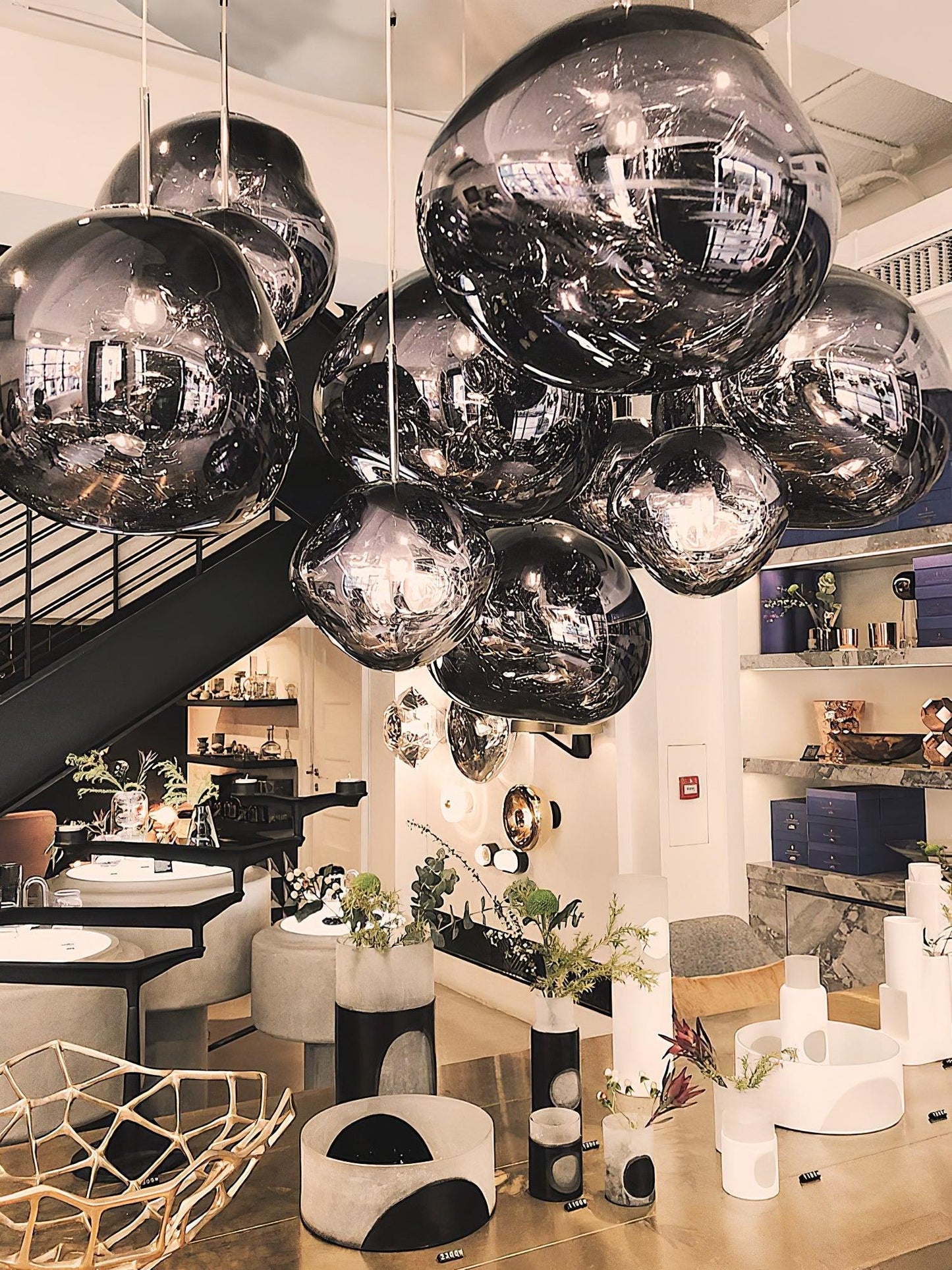 Stylish Round Glass Pendant Light Fixture