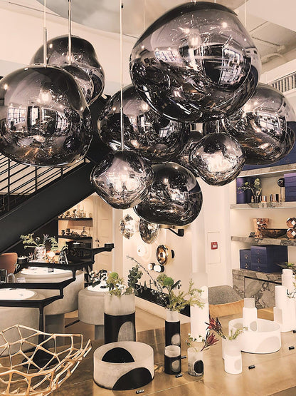 Stylish Round Glass Pendant Light Fixture