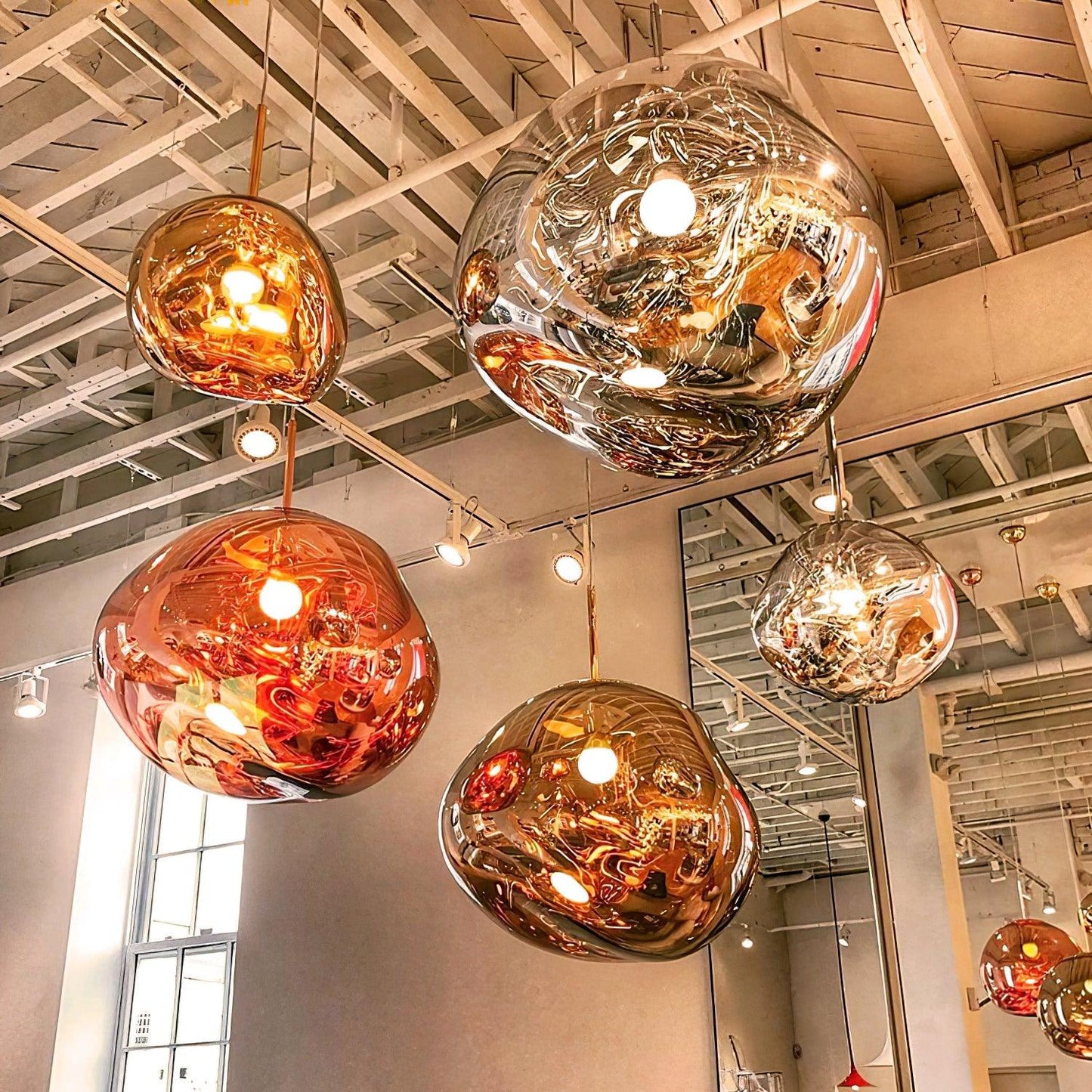 Stylish Round Glass Pendant Light Fixture