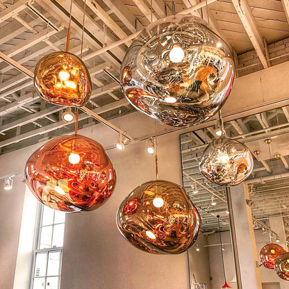 Stylish Round Glass Pendant Light Fixture