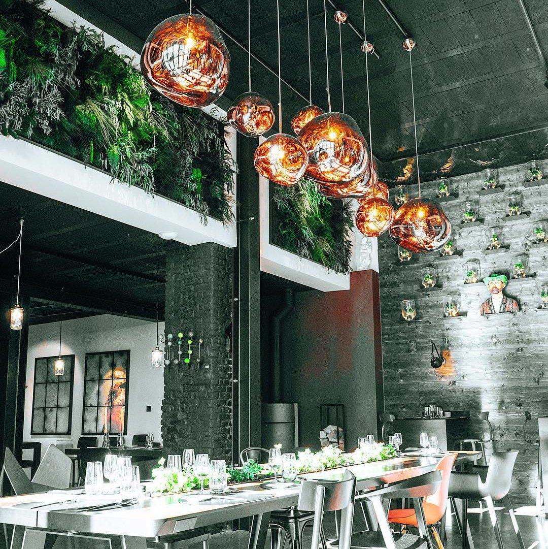 Stylish Round Glass Pendant Light Fixture