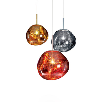 Stylish Round Glass Pendant Light Fixture