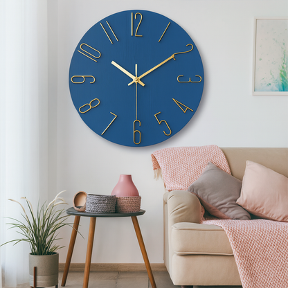 Quiet Slim Quartz Wall Clock - Fesara