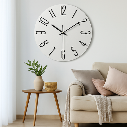 Quiet Slim Quartz Wall Clock