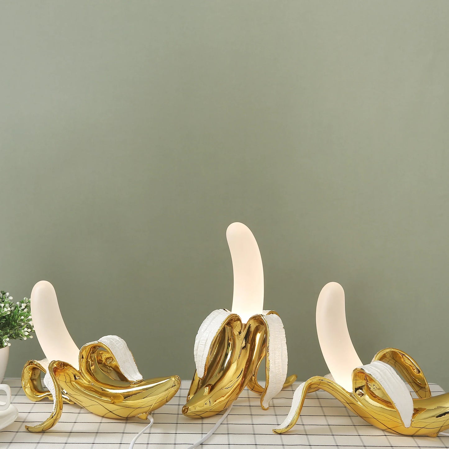 Bright Yellow Fruit Shaped Table Lamp