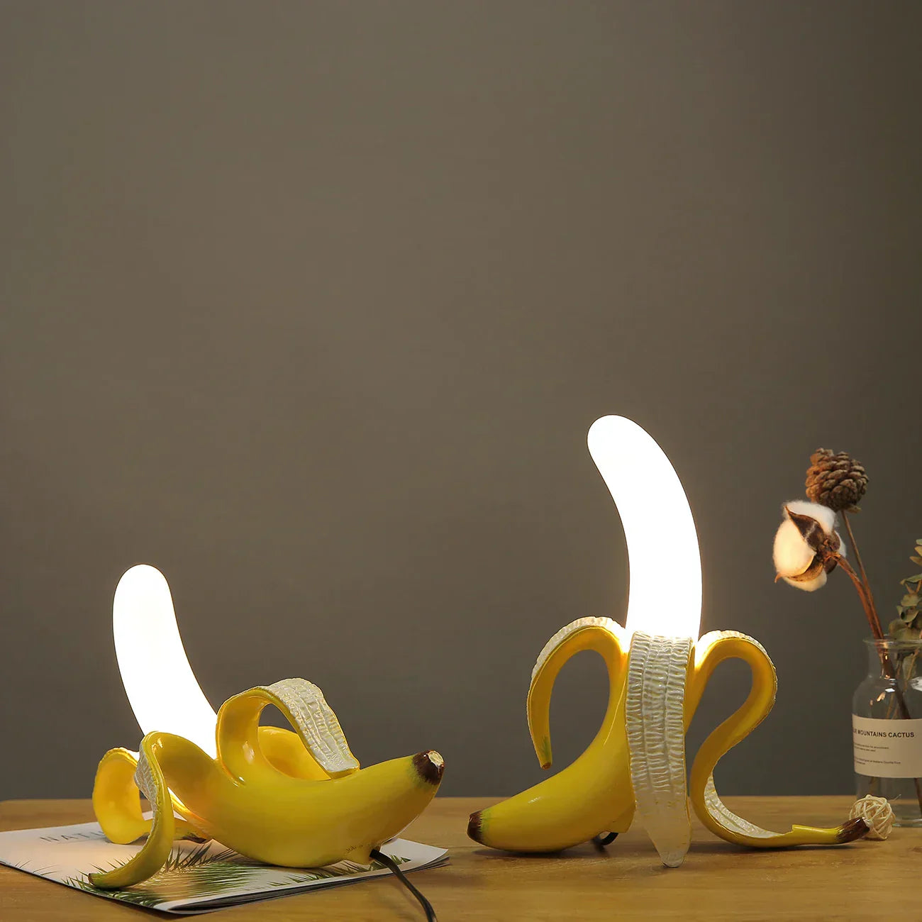 Bright Yellow Fruit Shaped Table Lamp