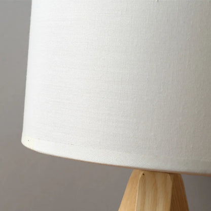 Natural Wood tripod Desk Lamp