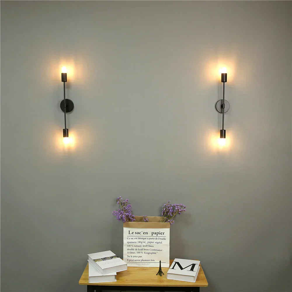 Dual Metal Bracket Wall Lamp
