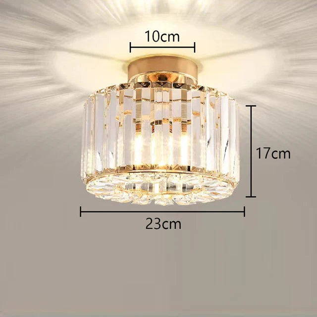 Elegant Crystal Chandelier Lamp