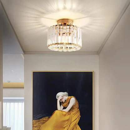Elegant Crystal Chandelier Lamp