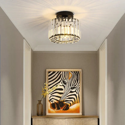 Elegant Crystal Chandelier Lamp - Fesara