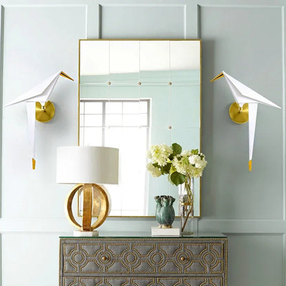 Modern Paper Shade Wall Lamp
