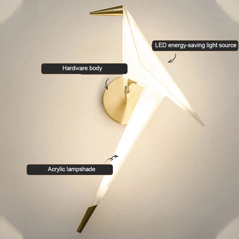 Modern Paper Shade Wall Lamp