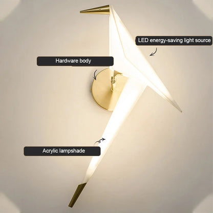 Modern Paper Shade Wall Lamp