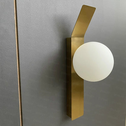 Luxury Gold Glass Ball Wall Lamp