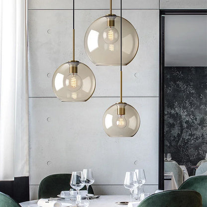 Modern Scandinavian Glass Pendant Lamp - Fesara