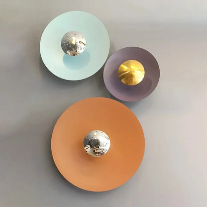 Vibrant Round LED Lamp with Dimmable Colour Change