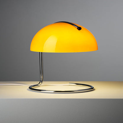 Vintage Style Table Lamp – Classic Orange Shade with USB Port