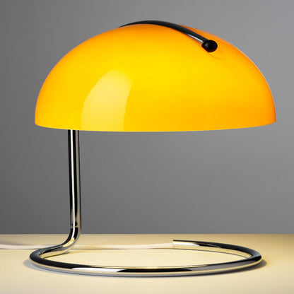 Vintage Style Table Lamp – Classic Orange Shade with USB Port