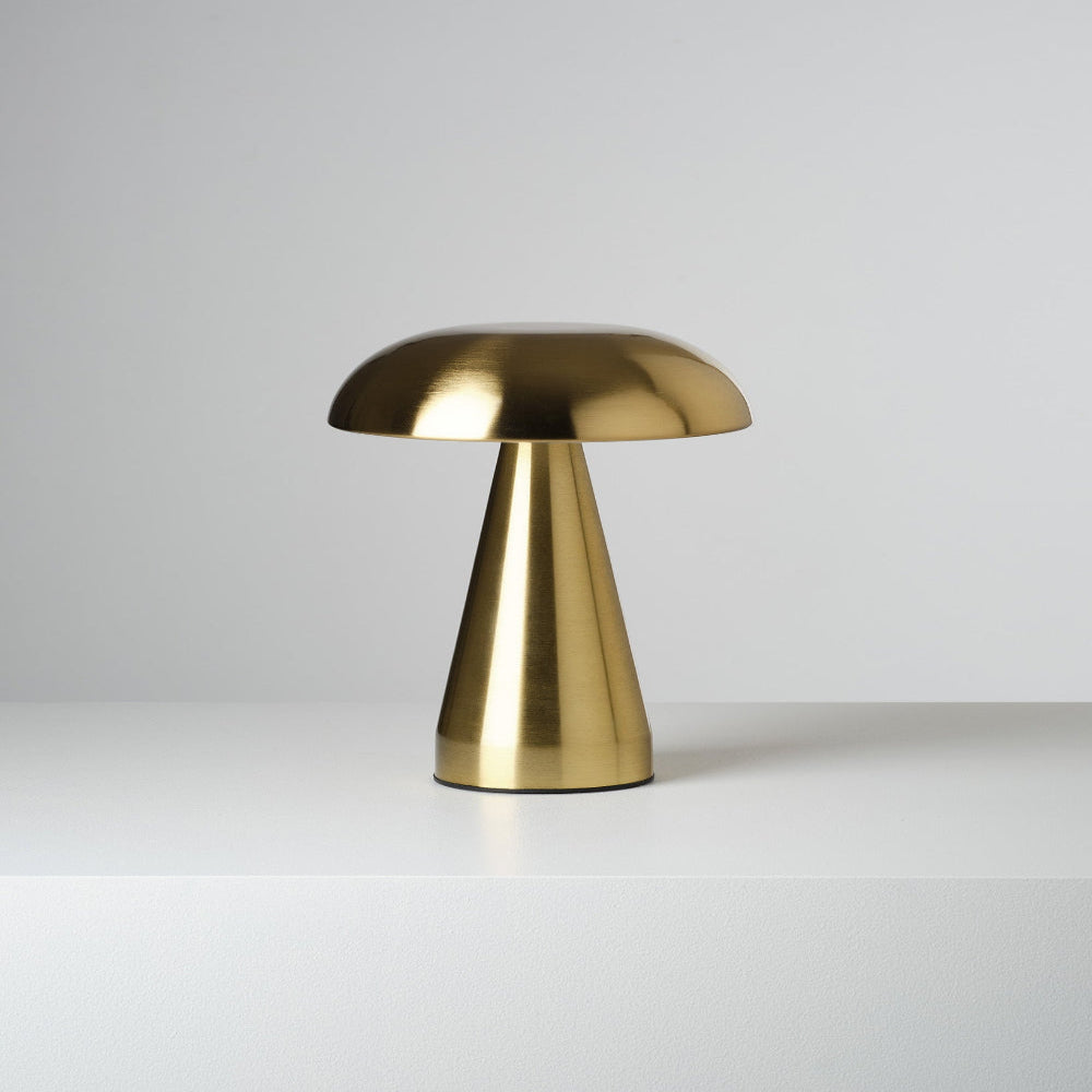 Contemporary Portable Battery Mushroom Table Lamp
