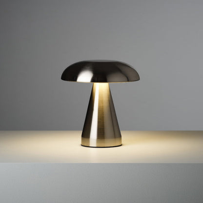 Contemporary Portable Battery Mushroom Table Lamp